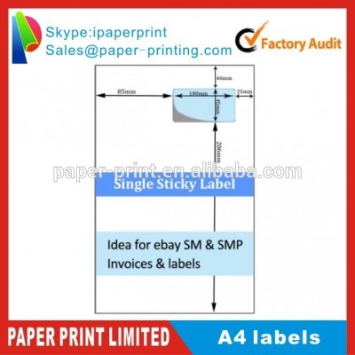 New product a4 integrated label shipping label